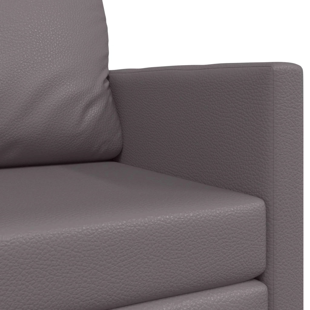 Divano letto | Sof¨¤ letto | Letto singolo Grigio 124 x 71 x 78 cm Pelle Artificiale
