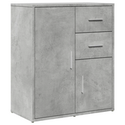Credenza | Madia | Buffet da pranzo | Armadio da pranzo Grigio Cemento 60x31x70 cm in Legno Multistrato