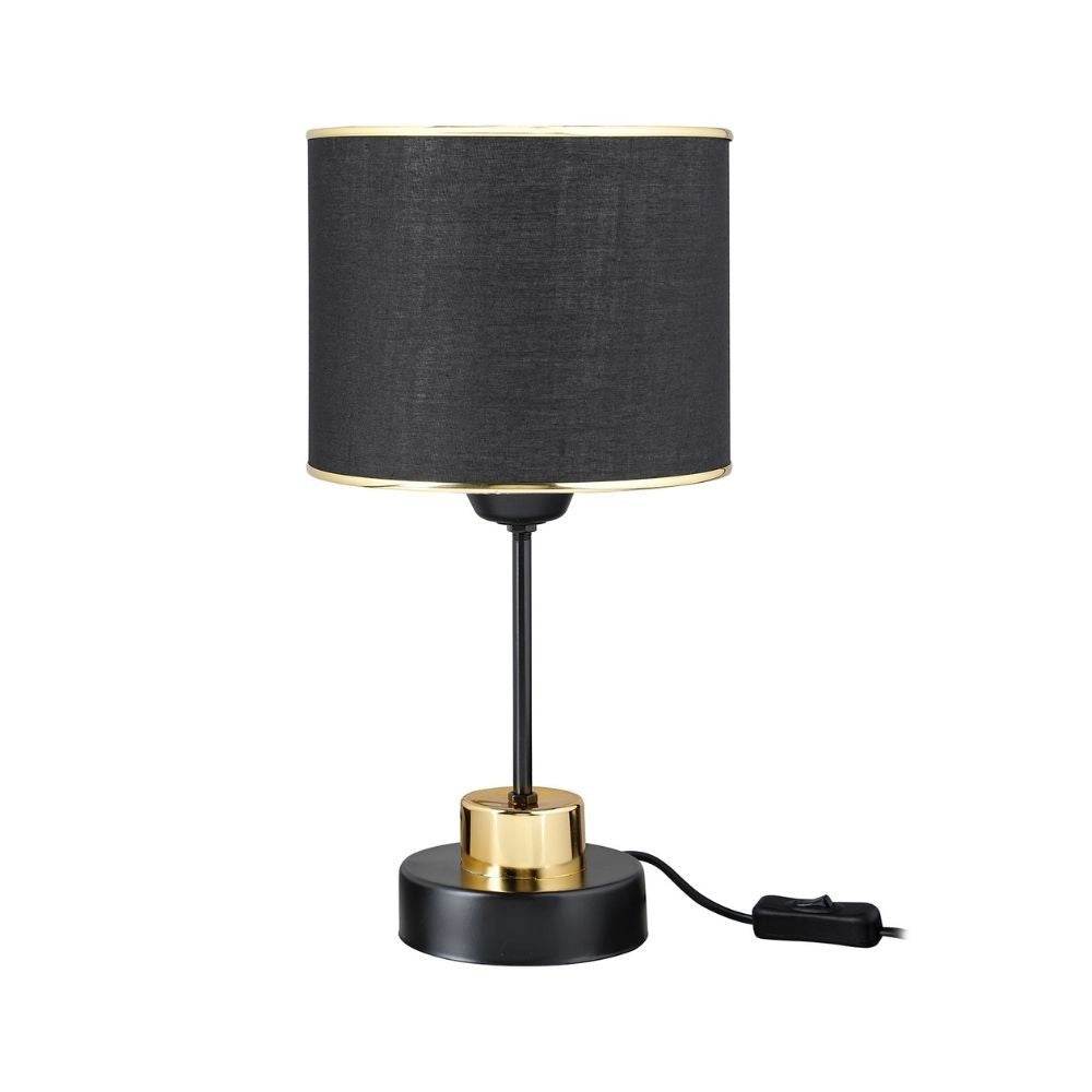 Lampada da tavolo metallo e paralume nero Arden ASZ1633