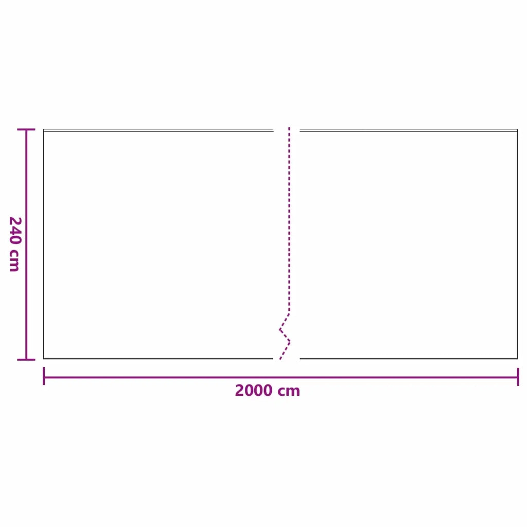 Telo per polvere con nastro adesivo 6 pz 240 x 2000 cm HDPE CFW7361899