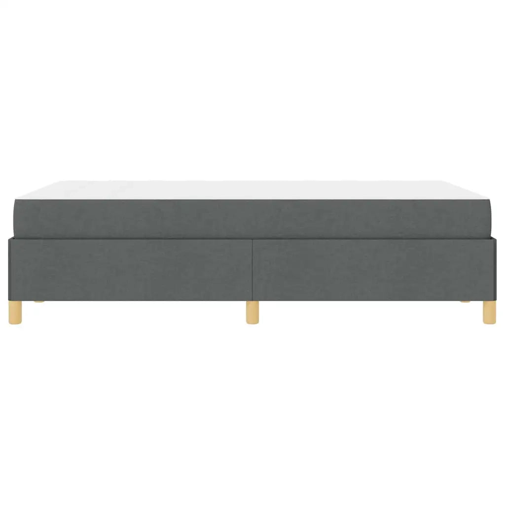 vidaXL Letto a molle Grigio scuro e bianco e grigio scuro 120 x 200 cm