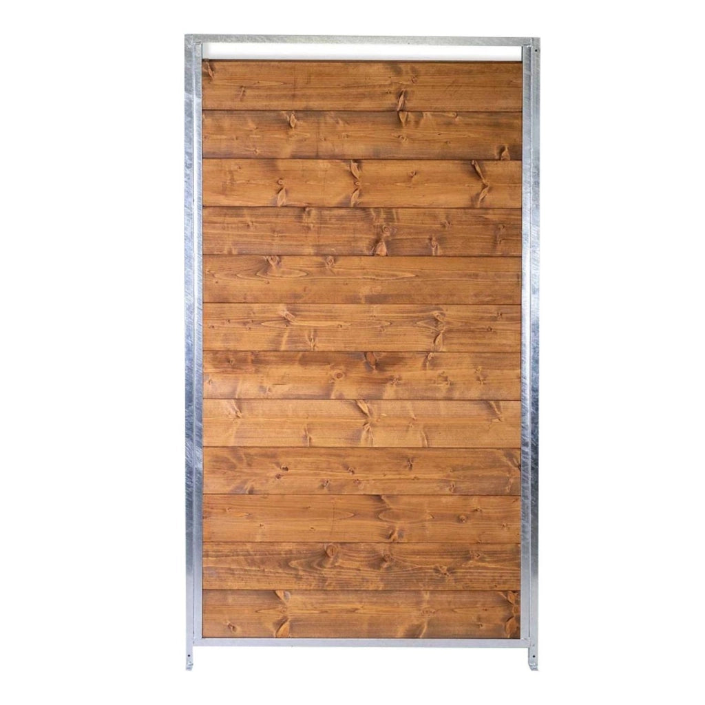 Box per cani coperto retro e 1 metro laterale in legno zincato a caldo da 300x200xh180 cm