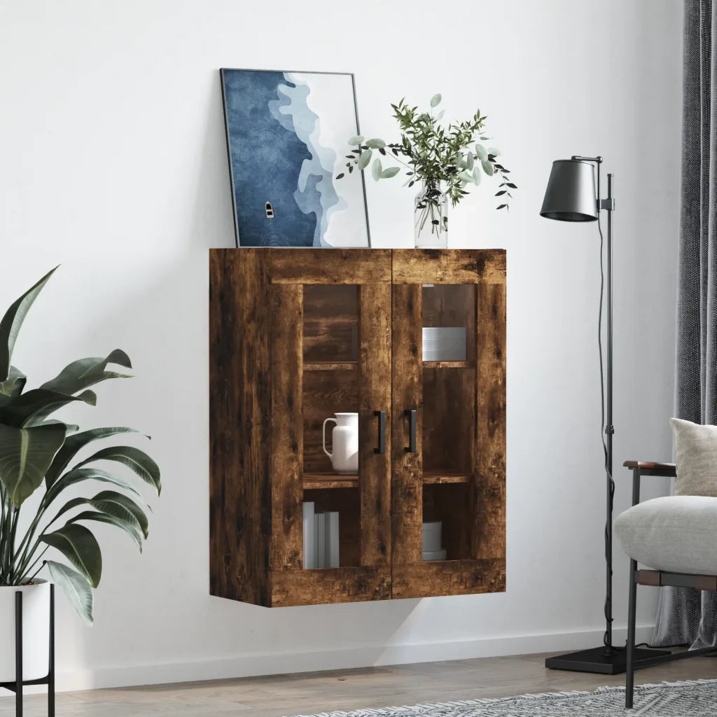Mobile a Parete Rovere Fumo 69,5x34x90 cm 828481