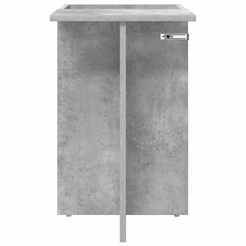 Tavolino Grigio cemento 35 x 40 x 55 cm Legno multistrato 891099