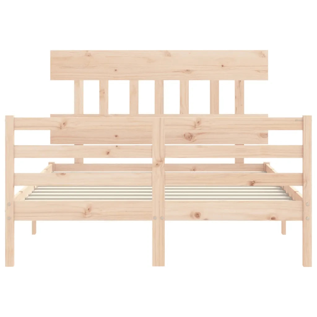 Giroletto con Testiera Small Double-Struttura Letto in Legno Massello 455081