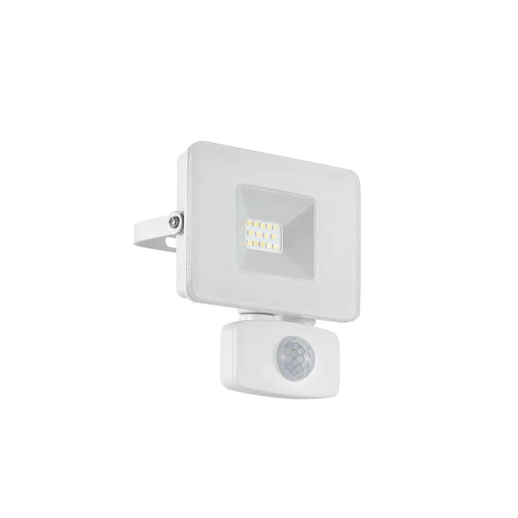 Faretto Esterno Moderna Faedo 3 Alluminio Bianco Sensore Led H13,5Cm