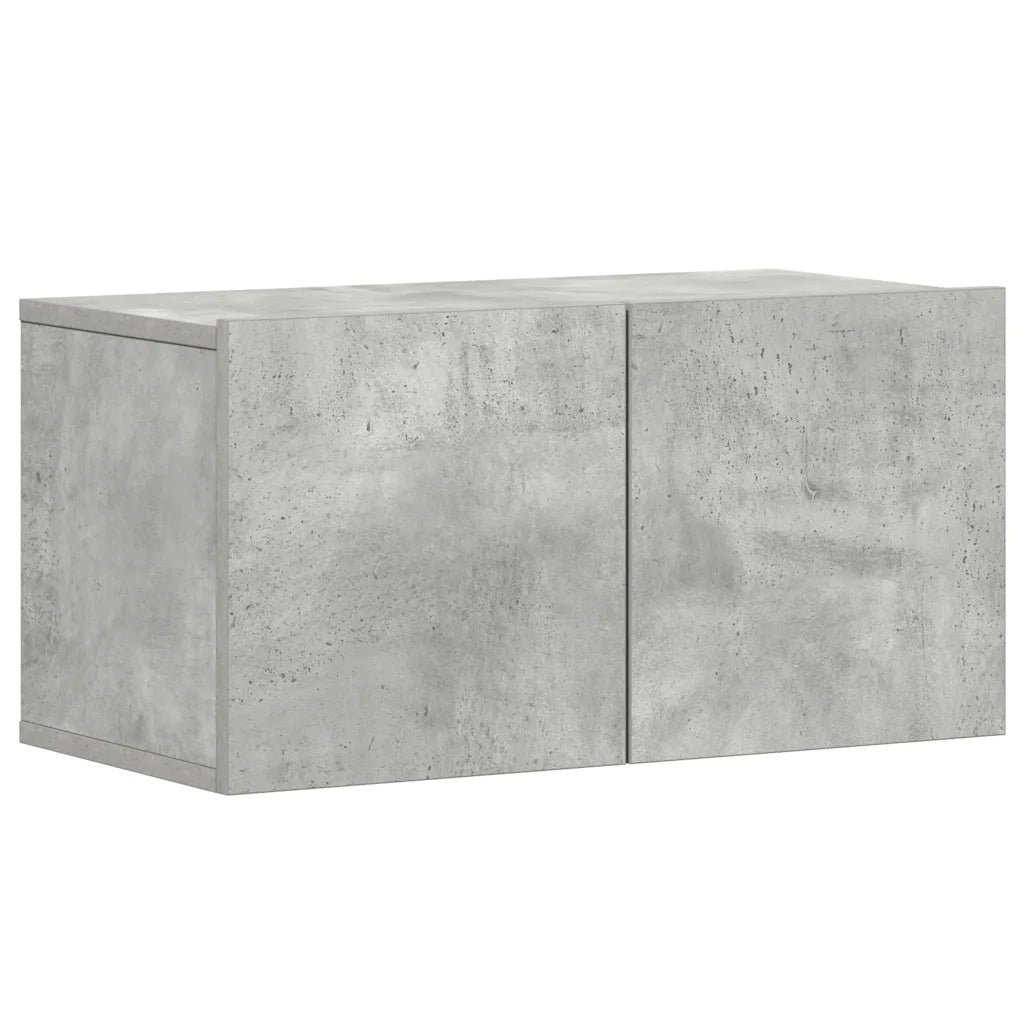 Set di Mobili Porta TV 5 pz Grigio Cemento in Legno Multistrato 3079073