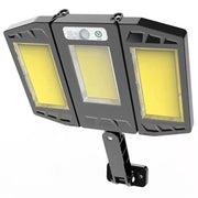 Trade Shop - Faro Lampione A Led Cob Con Pannello Solare Fotovoltaico Sensore Movimento 30w -