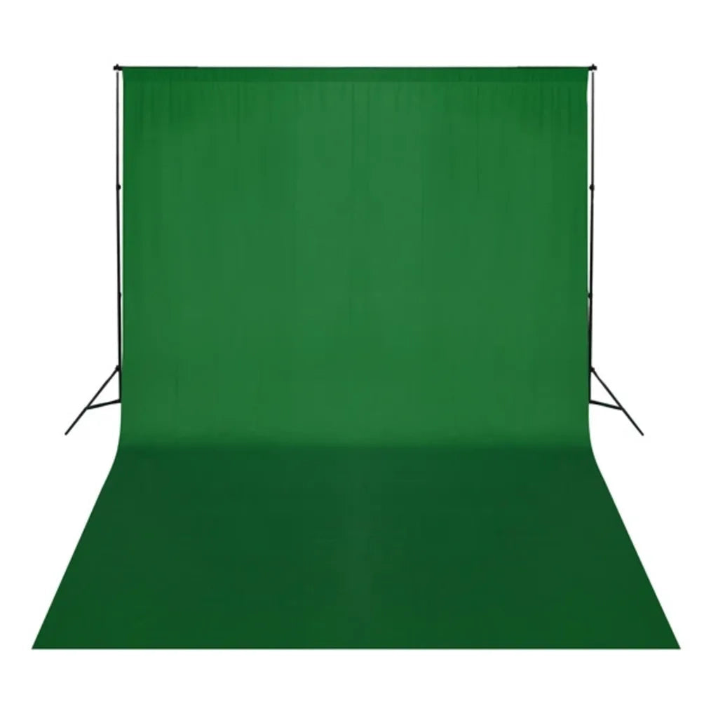 Fondale in Cotone Verde senza Supporto 500x300 cm per Croma Key CFW2638325