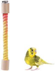 Accessori per uccelli - Asta per gabbia - Adattabile con filo metallico - Filo per gabbia per pappagalli - Disegno colorato - Grilletto a doppio lato di fissaggio - Adatto per falchi, pappagalli e pappagalli.