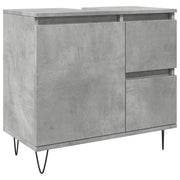 Armadietto da Bagno | Armadio da bagno Grigio Cemento 65x33x60cm in Truciolato