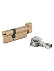 Cilindro europeo per serratura a pomolo Tiger 6, 50Bx30mm, ottone, anti-sfilamento, anti-perforazione, 5 chiavi - THIRARD