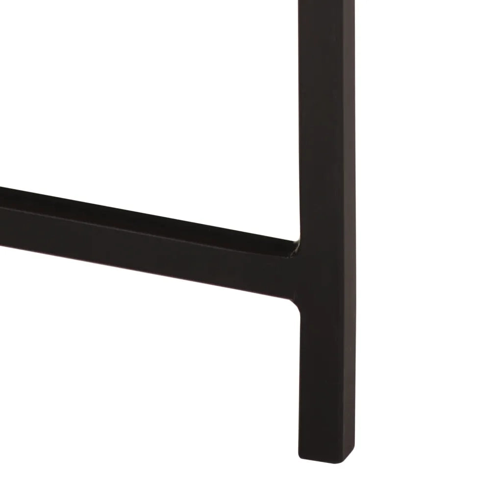 vidaXL Tavolino da Salotto 54x54x35 cm Legno Massello Mango e Ferro