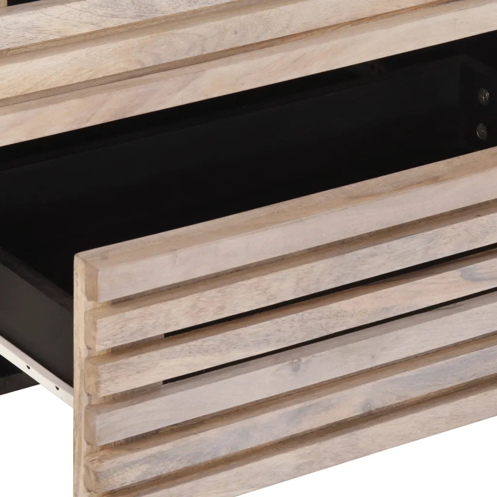 Credenze 2 pz 60x34x75 cm in Legno Massello di Mango 3217084
