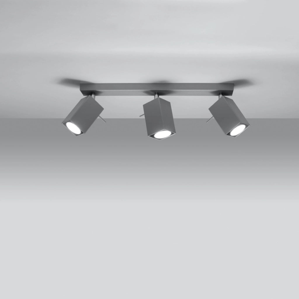 Lampada da soffitto MERIDA 3 grigio