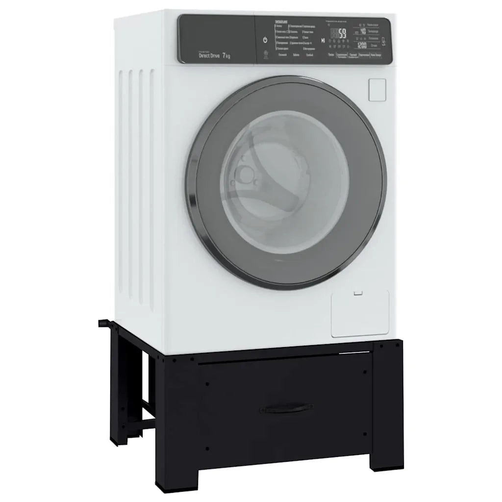 Pedestallo per Lavatrice Nero 64 x 55 x 32,5 cm Acciaio