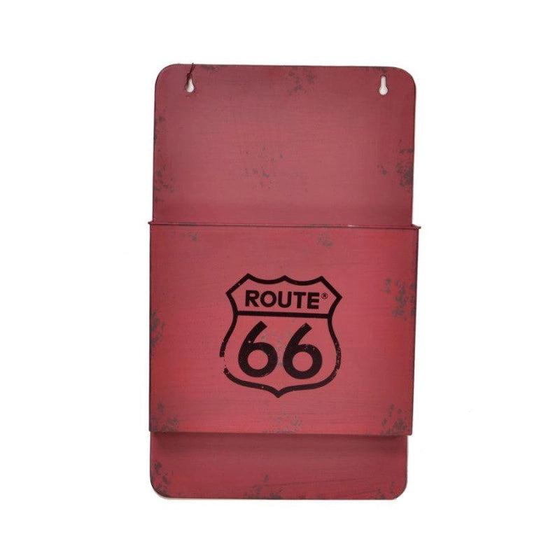 Portalettere metallo bristol rosso cm 25x8h42