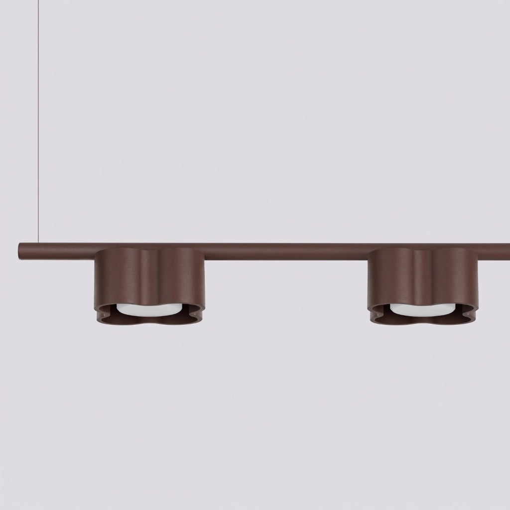 Lampadario OVIO 4 marrone Gx53