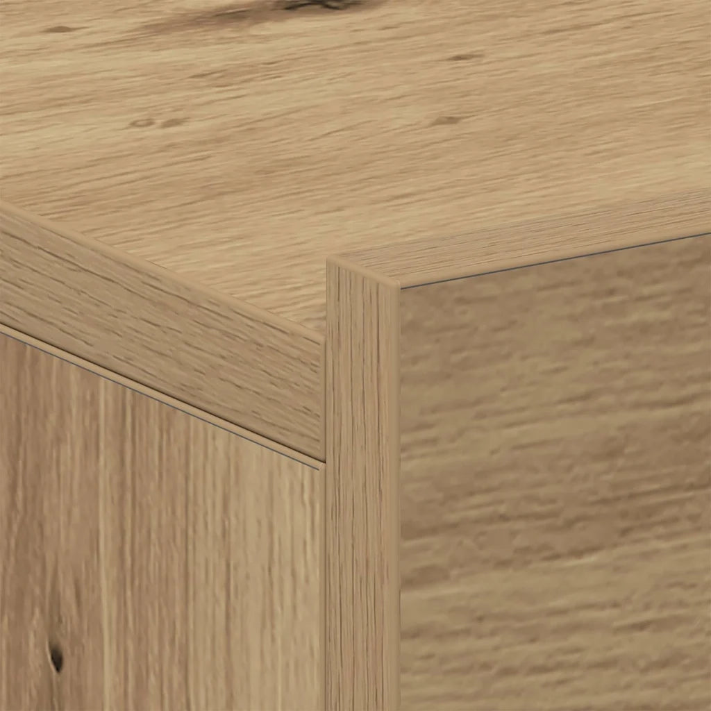 Comodino Pensile Rovere Artigianale 40x32x15 cm in Truciolato 861121