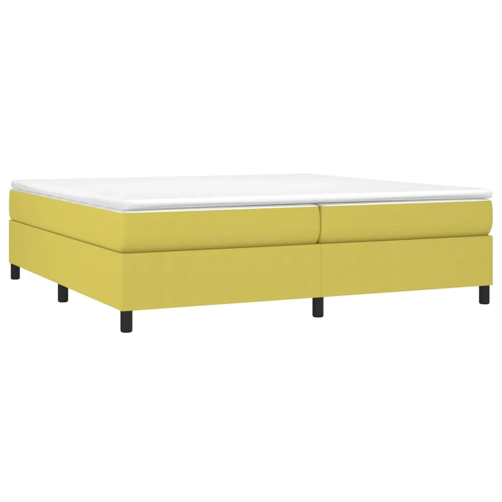 Struttura Letto a Rete a Molle Verde 200x200 cm in Tessuto 3120893