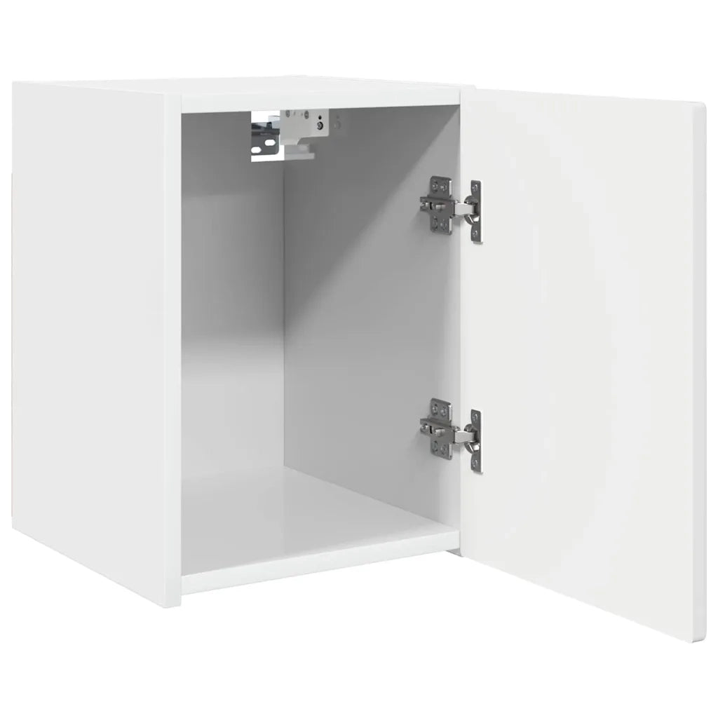 Mobile TV da parete Bianco Lucido 30 x 31 x 40 cm 892257