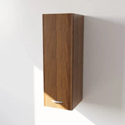 Pensile Cucina  in Legno Nobilitato Noce Mobile Alto con 1 Anta, Pensile Componibile Moderno Made in Italy (H90XL30XP33cm)