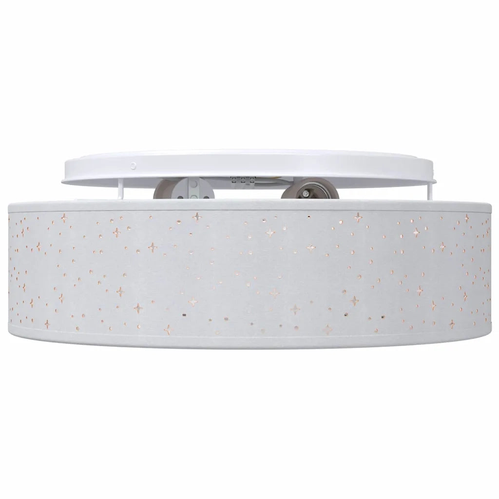 Lampada da soffitto Grigio 38 x 38 x 13,5 cm Tessuto CFW8700076