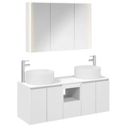 Set di Armadi da Bagno 4 pcs Bianco 103,5 x 15,5 x 70 cm 3406583