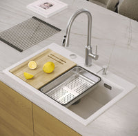 Lavello In Granito Marc 110 Workstation White Rame