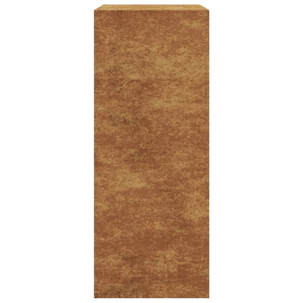 Portalegna 60 x 40 x 100 cm Acciaio Corten Marrone 02_0043722