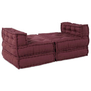 Divano modulare 4 pcs Bordeaux Tessuto 3315074