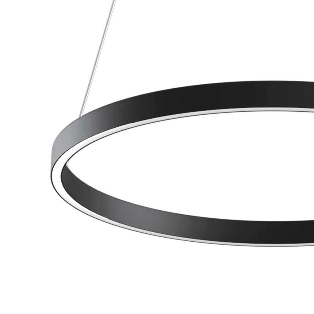 Maytoni Lampadario Moderno Rim 1 luce LED integrato nero alluminio