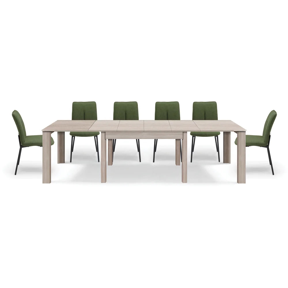 Tavolo allungabile da pranzo 160x90 fino a 320 cm Olmo modello BRIO MADE IN ITALY design moderno ideale per cucina, soggiorno e sala da pranzo