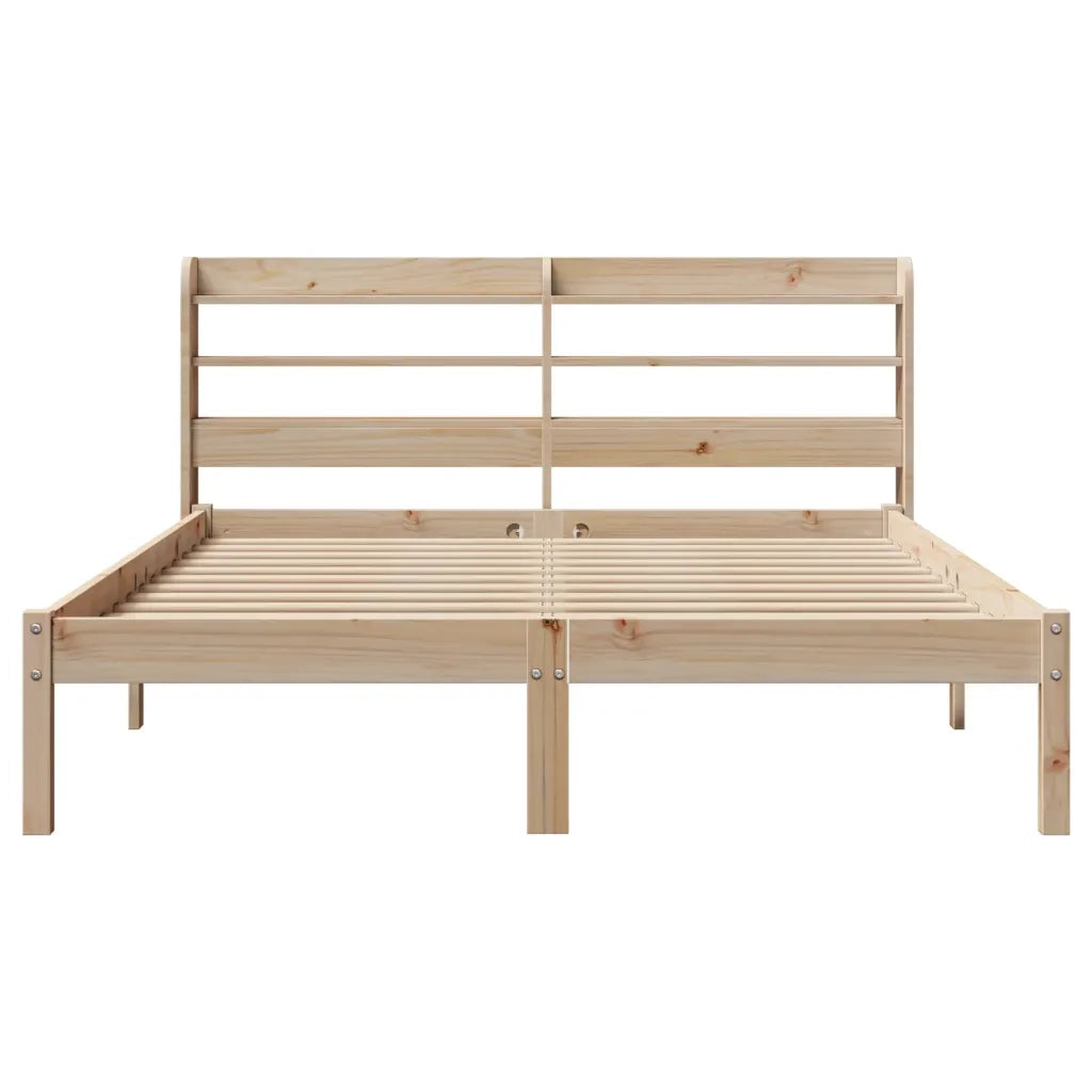 Letto senza Materasso 135x190 cm in Legno Massello di Pino 3306531