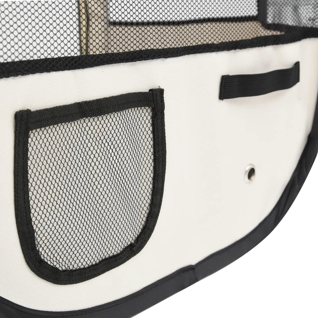 Box pieghevole per cani con borsa per il trasporto 110 x 110 x 58 cm blu 02_0001724