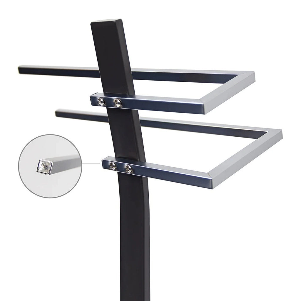 Portasciugamani universale da terra per bagno acciaio 85 cm 3213011