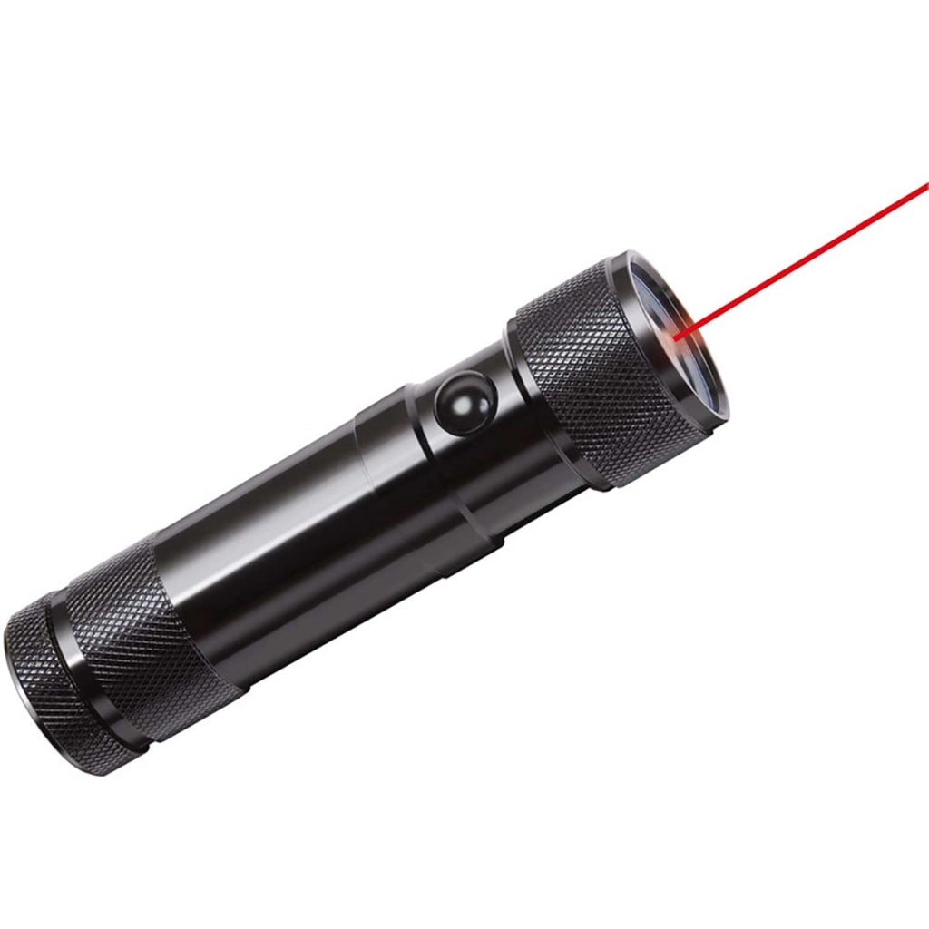Torcia a 8 LED da 45 lm con puntatore laser Nero Brennenstuhl