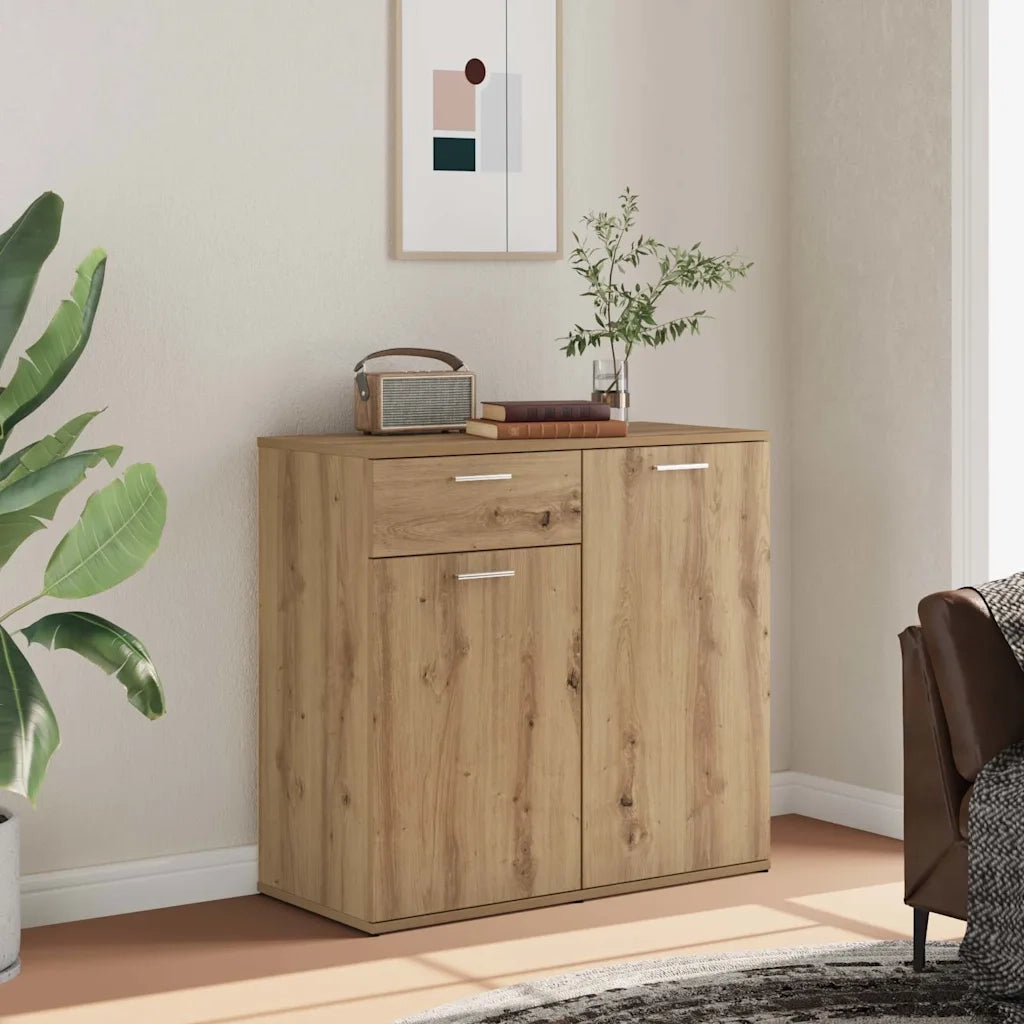 Credenza Rovere Artigianale 80x36x75 cm in Truciolato