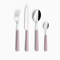 Servizio Set di Posate 24 pezzi in Acciaio Inox Eme Brio Rosa 14