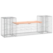 Panchina Giardino | Panca da Giardino Design Gabbione 183x41x60,5 cm Massello Douglas