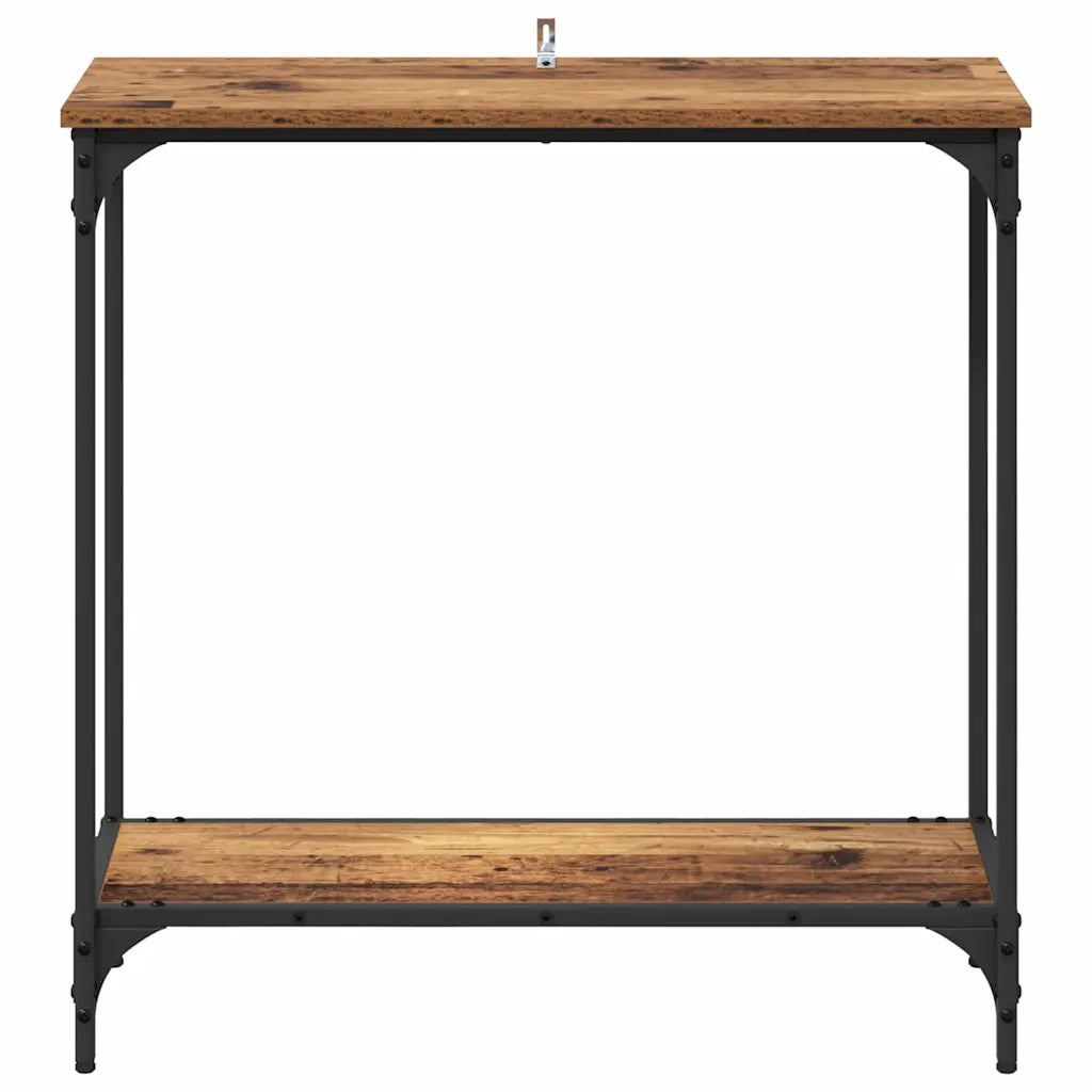 Tavolo consolle con lo scaffale Legno vecchio 75 x 30.5 x 75 cm