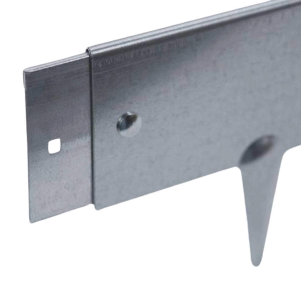 Bordura per Giardino e Orto a Giunzione in Acciaio Zincato 10 Pz da 1m x 90 mm, Bordura per Aiuola, Bordo per Aiuole Risvoltato con Picchetti