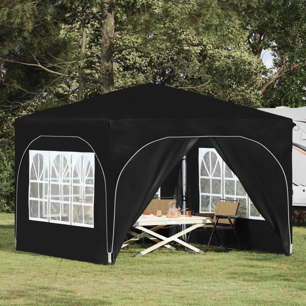 Tenda per feste a pop-up-Gazebo 290 x 290 x 245 cm Nero 331252