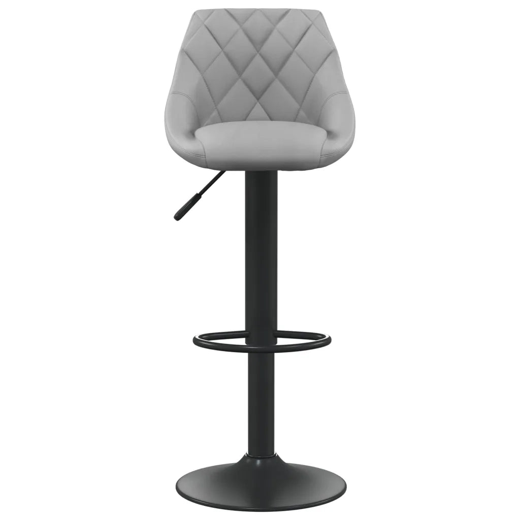 Sgabelli da Bar 2 pz Grigio Chiaro in Velluto 335349