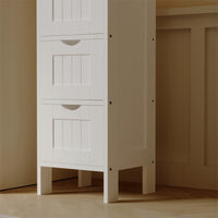 MOBILE DA BAGNO STANCA COMODA CON CASSETTI BIANCA BAGNI PER ASCIUGAMANI