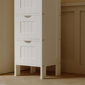 MOBILE DA BAGNO STANCA COMODA CON CASSETTI BIANCA BAGNI PER ASCIUGAMANI