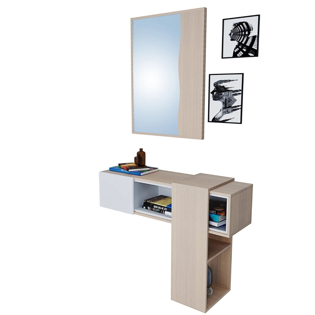 Parete Attrezzata Moderna Con Biocamino Mobile Porta Tv Pannello Listellato Pensile Con Vetrina E Led 2 Ante Ribalta Per Soggiorno Salotto 200 X 40 X 148 Cm Grigio E Rovere