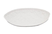 Piatto Decorativo in Ceramica Traforato Ovale 35 cm