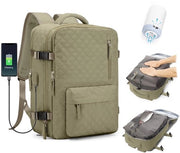 Borsa a vuoto per viaggio da donna, borsa a vuoto con sistema di compressione per viaggi, borsa a vuoto per viaggi con pompa impermeabile, codice prodotto: SZLX, modello: Vakuum Rucksack Handgepäck Damen