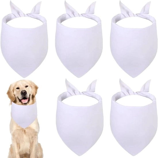 Bandana per cani in tessuto di poliestere, traspirante, lavabile, per piccoli e medi cani, con design a forma di triangolo.